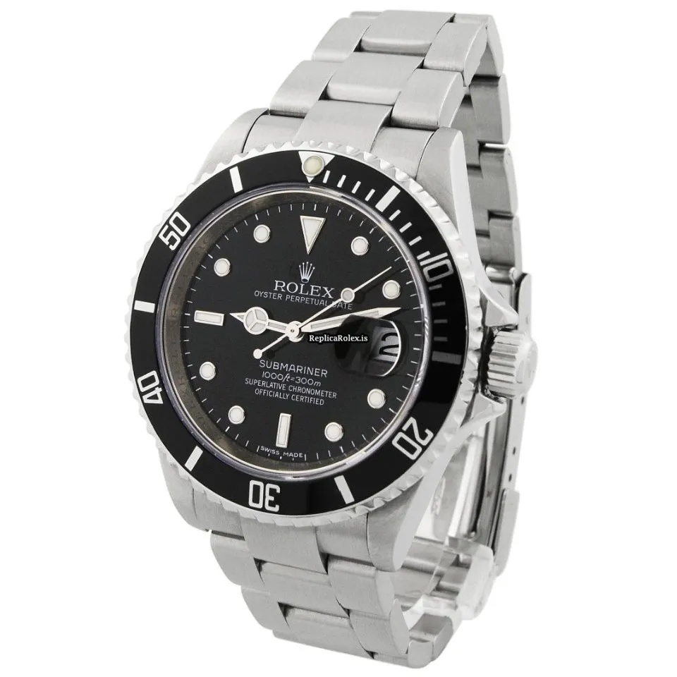 Unique Fakes Rolex Submariner Date 16610 Caliber 3135 Automatic Movement 40mm Steel Case Mens/unisex Watch - Image 2