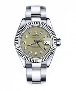 Defect Knockoff Rolex Lady-datejust 68274 Automatic Movement 26mm Steel Case Womens Watch