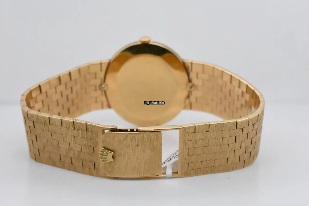 Mind-boggling Replica Rolex Cellini 3638 Manual Winding Movement 33mm Yellow Gold Case Mens/unisex Watch - Image 5