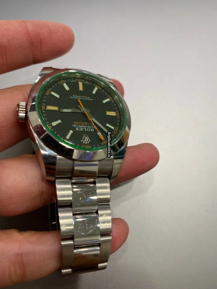 Incredible Fake Rolex Milgauss 116400gv Caliber 3131 Automatic Movement 40mm Steel Case Mens/unisex Watch - Image 2