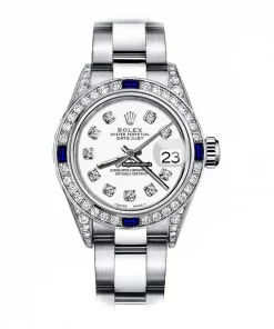 Suitable Copy Rolex Oyster Perpetual Lady Date 69160 Automatic Movement 26mm Steel Case Womens Watch