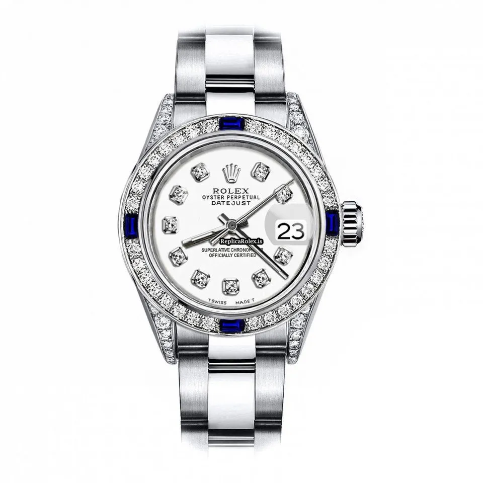 Suitable Copy Rolex Oyster Perpetual Lady Date 69160 Automatic Movement 26mm Steel Case Womens Watch