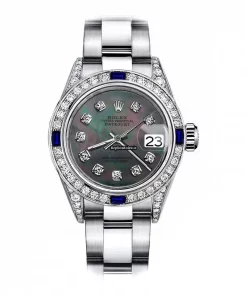 Wonderful Fake Rolex Oyster Perpetual Lady Date 69160 Automatic Movement 26mm Steel Case Womens Watch