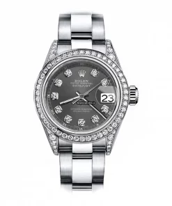 Amazing Replica Rolex Oyster Perpetual Lady Date 69160 Automatic Movement 26mm Steel Case Womens Watch