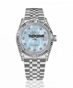 Amazing Copies Rolex Oyster Perpetual Lady Date 69160 Automatic Movement 26mm Steel Case Womens Watch