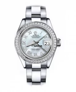 Amazing Imitation Rolex Oyster Perpetual Lady Date 69160 Automatic Movement 26mm Steel Case Womens Watch