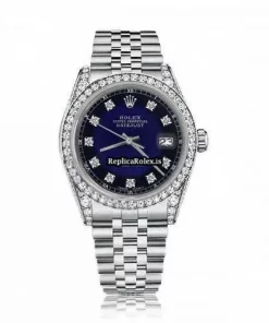 Design Fake Rolex Oyster Perpetual Lady Date 69160 Automatic Movement 26mm Steel Case Womens Watch