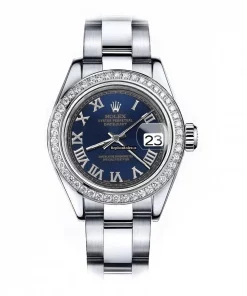 Defect Fake Rolex Oyster Perpetual Lady Date 69160 Automatic Movement 26mm Steel Case Womens Watch