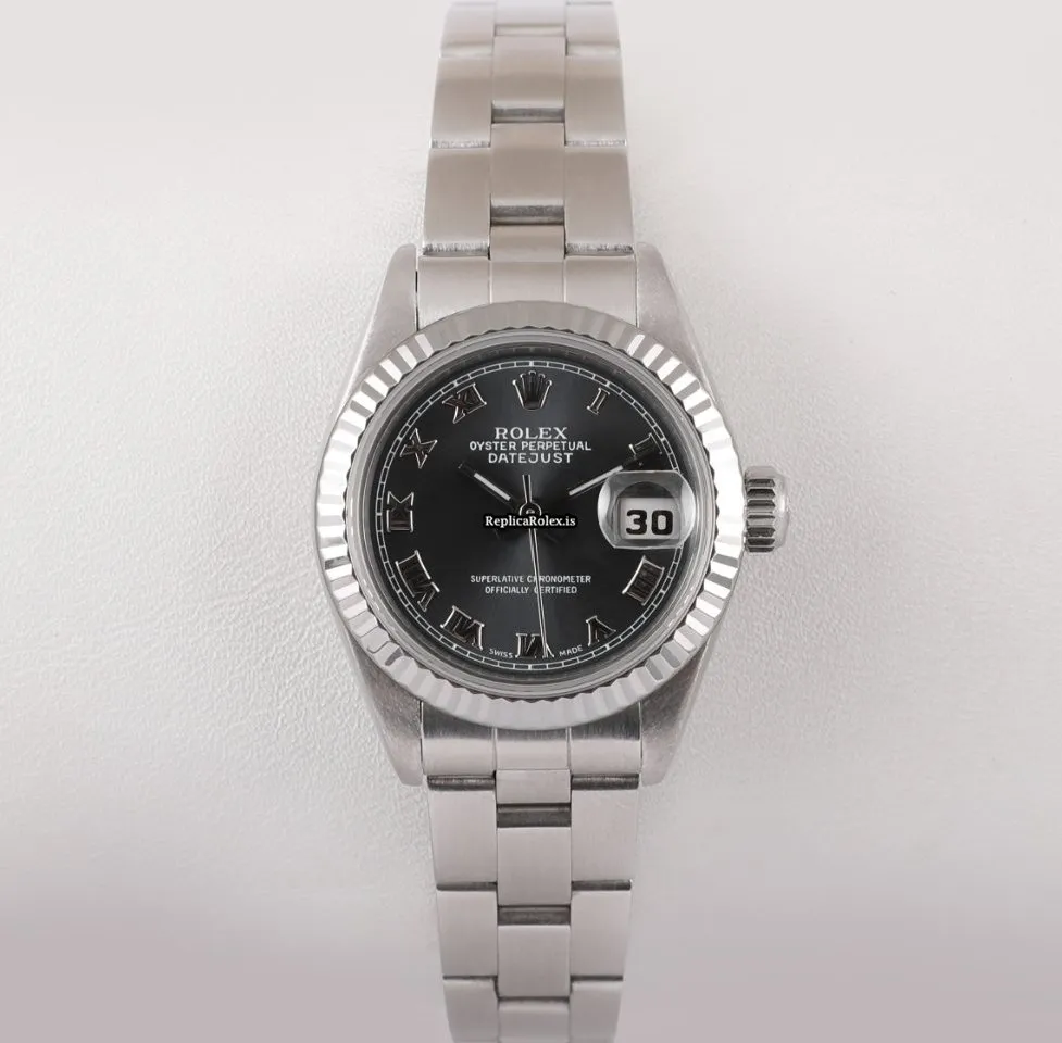Superb Fake Rolex Lady-datejust 69174 Automatic Movement 26mm Steel Case Womens Watch - Image 2