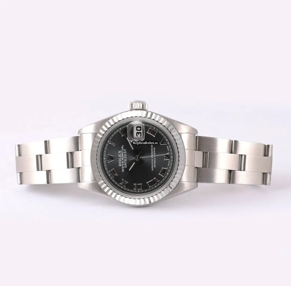 Superb Fake Rolex Lady-datejust 69174 Automatic Movement 26mm Steel Case Womens Watch - Image 3