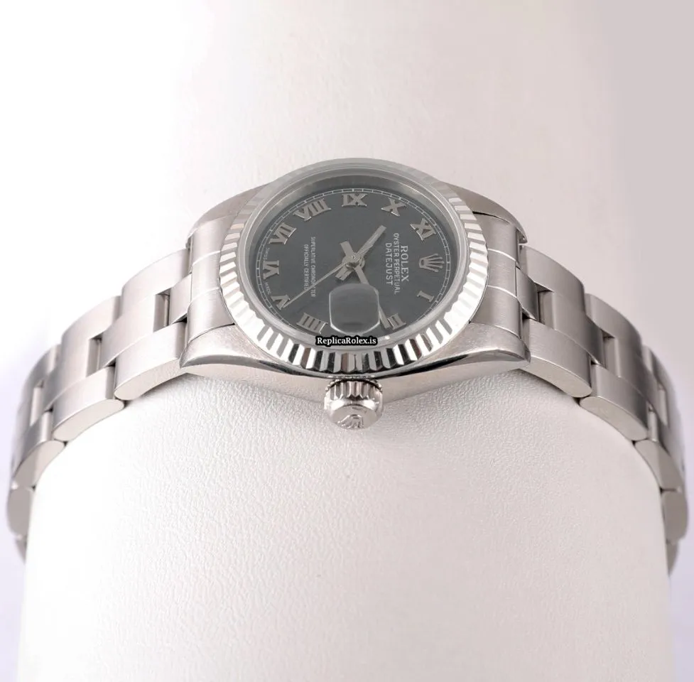 Superb Fake Rolex Lady-datejust 69174 Automatic Movement 26mm Steel Case Womens Watch - Image 4