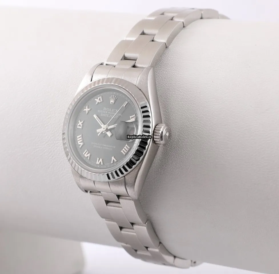 Superb Fake Rolex Lady-datejust 69174 Automatic Movement 26mm Steel Case Womens Watch - Image 5