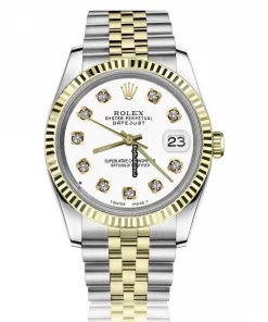 Awesome Replica Rolex Datejust 16013 Automatic Movement 36mm Gold/steel Case Mens/unisex Watch