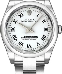 Well Made Fakes Rolex Oyster Perpetual 26 176200-whtro Caliber 2231 Automatic Movement 26mm Steel Case Watch