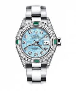 Epic Fake Rolex Oyster Perpetual Lady Date 69160 Automatic Movement 26mm Steel Case Womens Watch