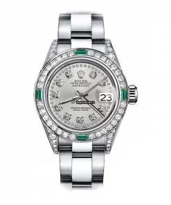 Well Made Replica Rolex Oyster Perpetual Lady Date 69160 Automatic Movement 26mm Steel Case Womens Watch