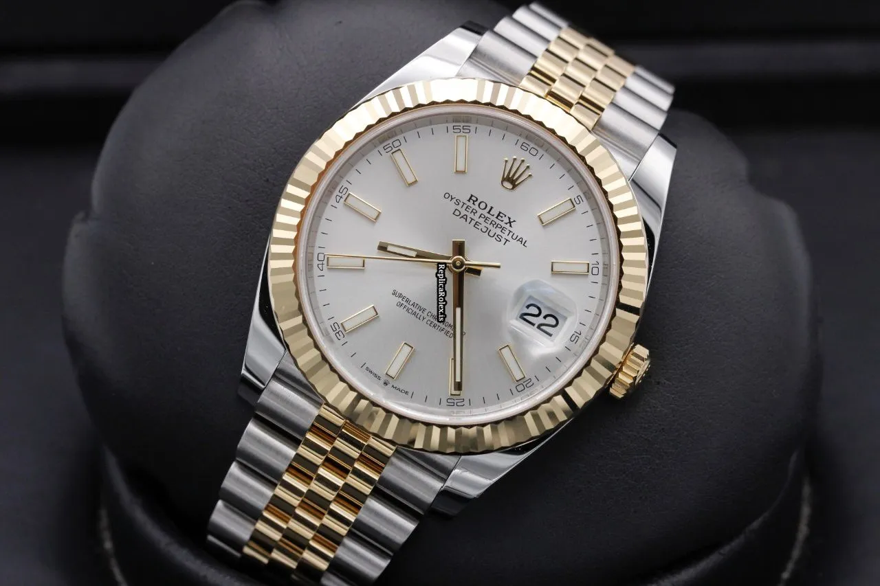 Affordable Replica Rolex Datejust 126333 41mm Gold/steel Case Watch - Image 10