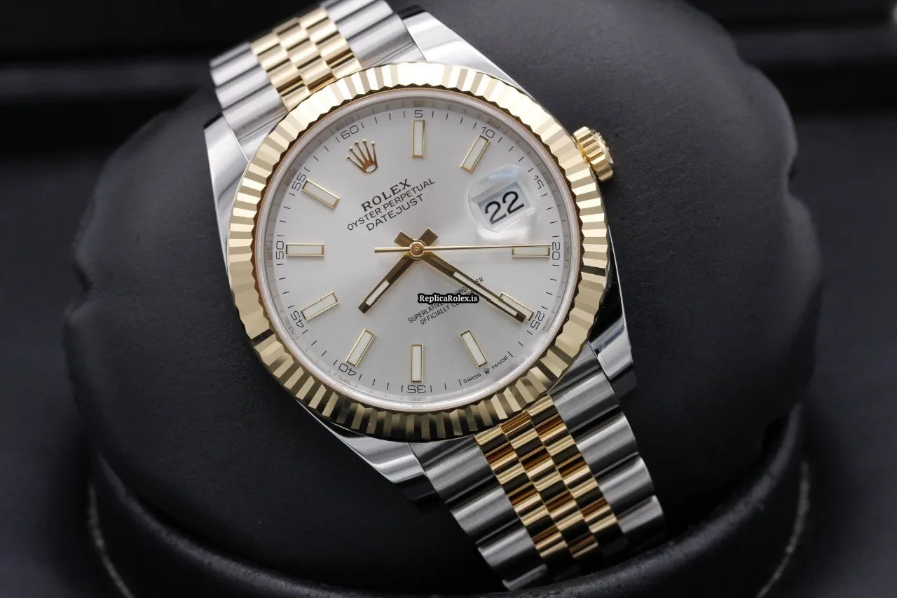 Affordable Replica Rolex Datejust 126333 41mm Gold/steel Case Watch - Image 9