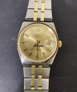 Durable Replica Rolex Datejust Oysterquartz 17013 Caliber 5035 Quartz Movement 36x42mm Gold/steel Case Mens/unisex Watch