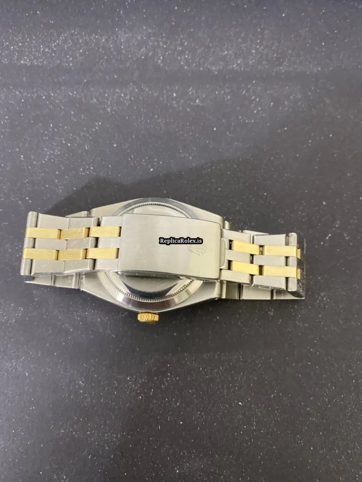 Durable Replica Rolex Datejust Oysterquartz 17013 Caliber 5035 Quartz Movement 36x42mm Gold/steel Case Mens/unisex Watch - Image 2