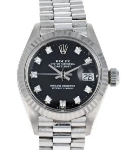 Amazing Replica Rolex Lady-datejust 6917 Caliber 2035 Automatic Movement 26mm White Gold Case Womens Watch