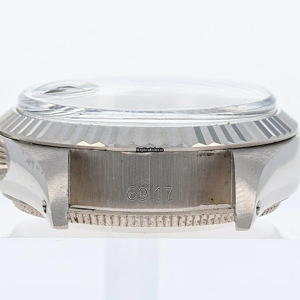 Amazing Replica Rolex Lady-datejust 6917 Caliber 2035 Automatic Movement 26mm White Gold Case Womens Watch - Image 7
