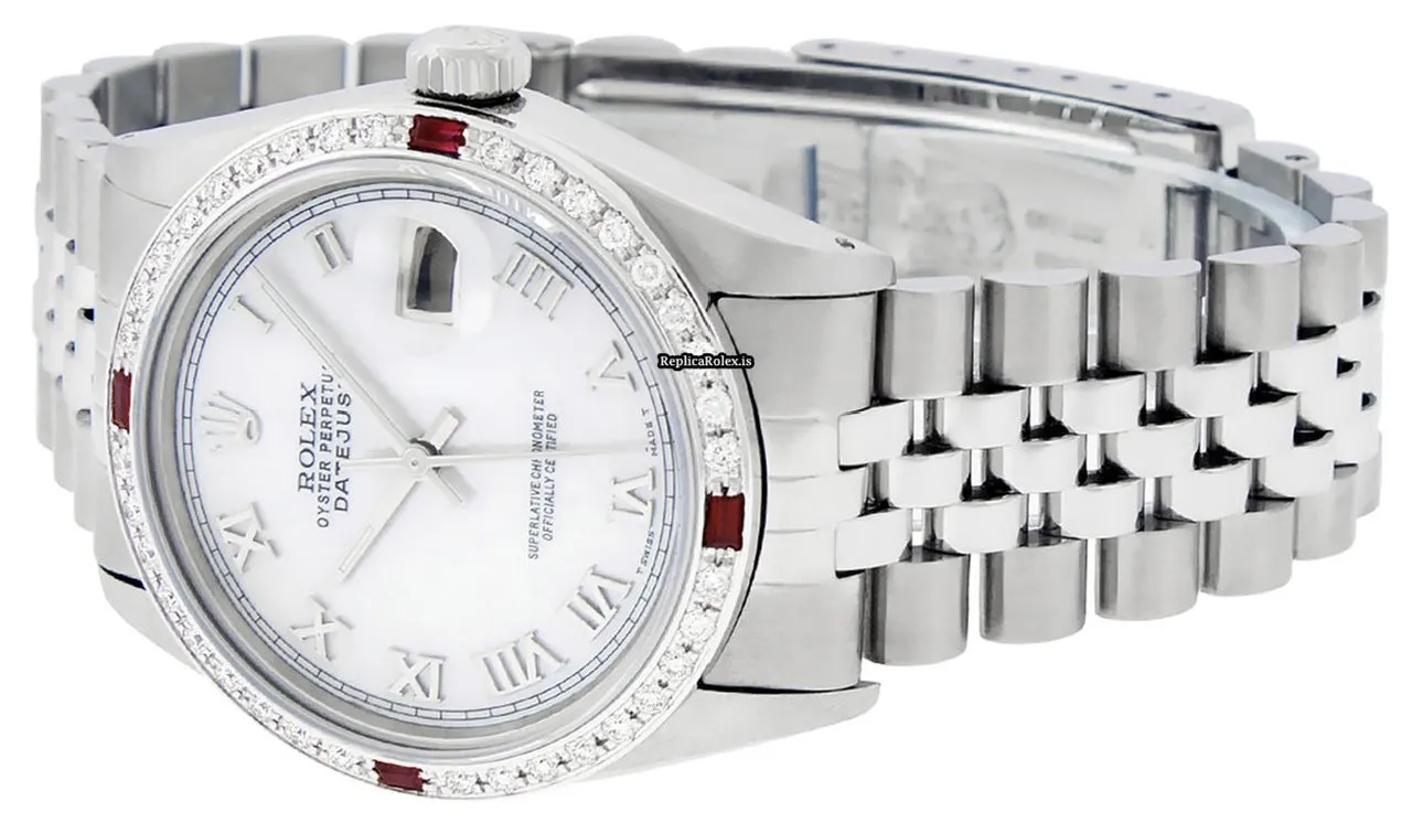 Awesome Fake Rolex Datejust Caliber 3035 Automatic Movement 36mm Steel Case Mens/unisex Watch - Image 7