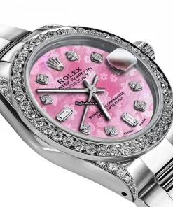 Stylish Copy Rolex Oyster Perpetual Lady Date 69160 Automatic Movement 26mm Steel Case Womens Watch