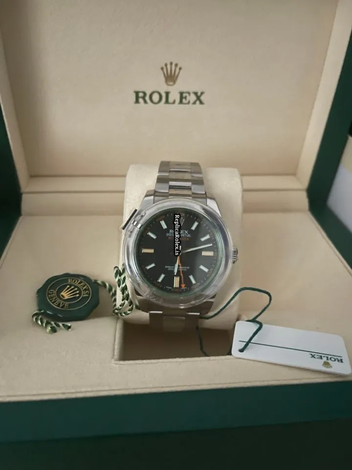 Design Replica Rolex Milgauss 116400gv Caliber 3131 Automatic Movement 40mm Steel Case Mens/unisex Watch - Image 2