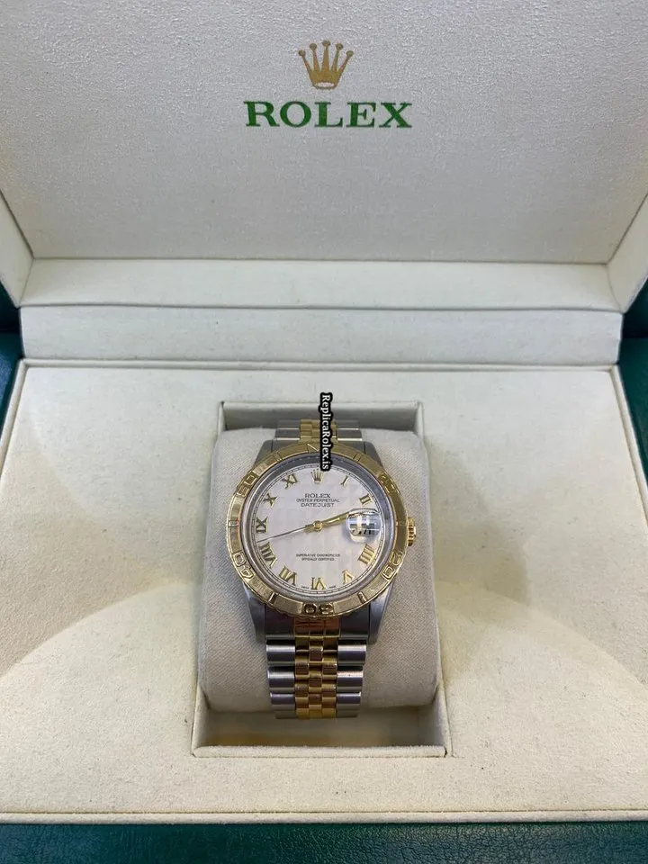 Offering Fake Rolex Datejust Turn-o-graph 16263 Automatic Movement 36mm Gold/steel Case Mens/unisex Watch - Image 3