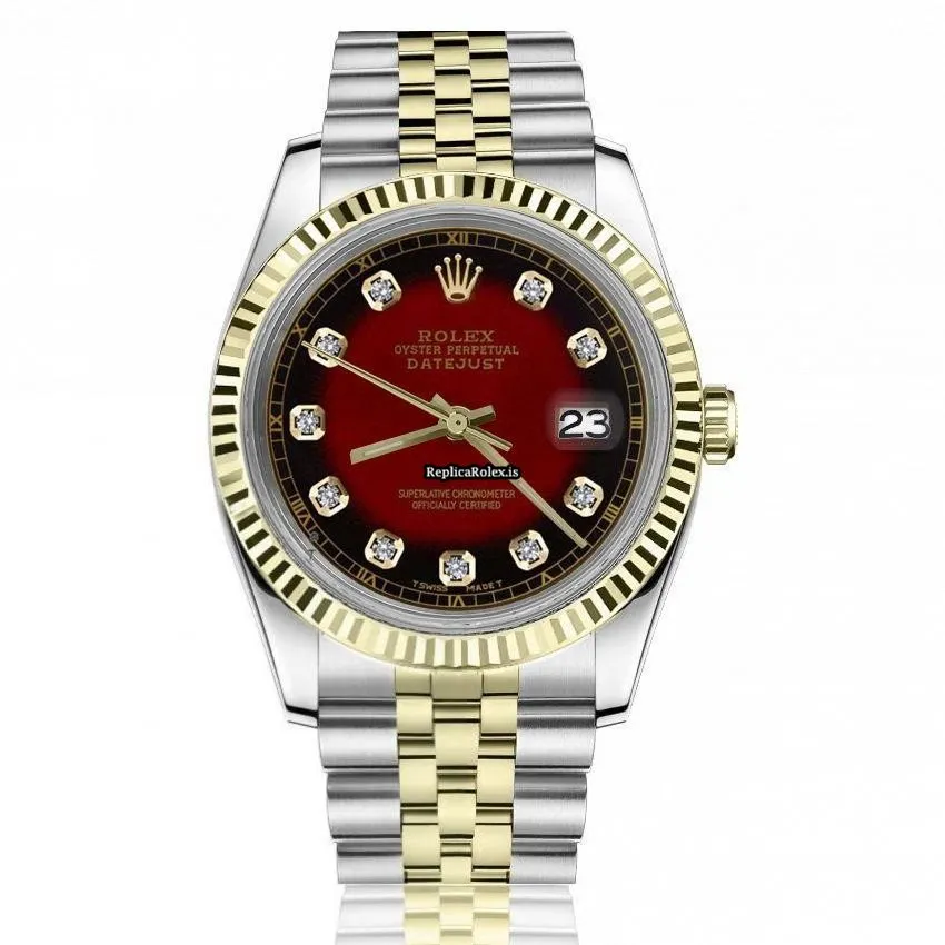 Wonderful Fake Rolex Datejust 16013 Automatic Movement 36mm Gold/steel Case Mens/unisex Watch