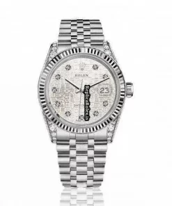 Epic Fake Rolex Oyster Perpetual Lady Date 69160 Automatic Movement 26mm Steel Case Womens Watch