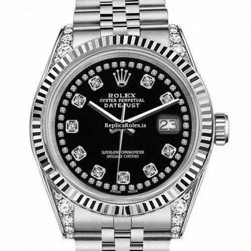 Beautiful Fake Rolex Oyster Perpetual Lady Date 69160 Automatic Movement 26mm Steel Case Womens Watch - Image 2