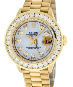 Excellent Replica Rolex Lady-datejust Automatic Automatic Movement 26mm Yellow Gold Case Womens Watch