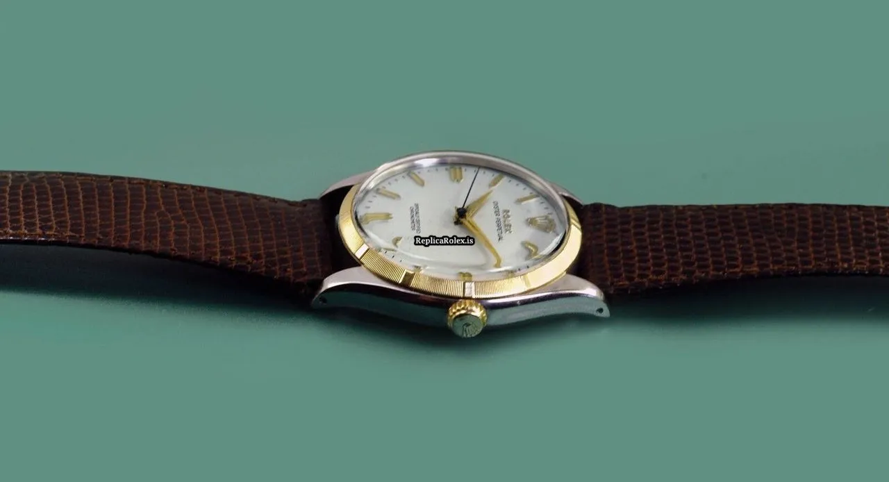 Mind-boggling Fake Rolex Oyster Perpetual 6565 Caliber 1030 Automatic Movement 34.1x19mm Steel Case Mens/unisex Watch - Image 3