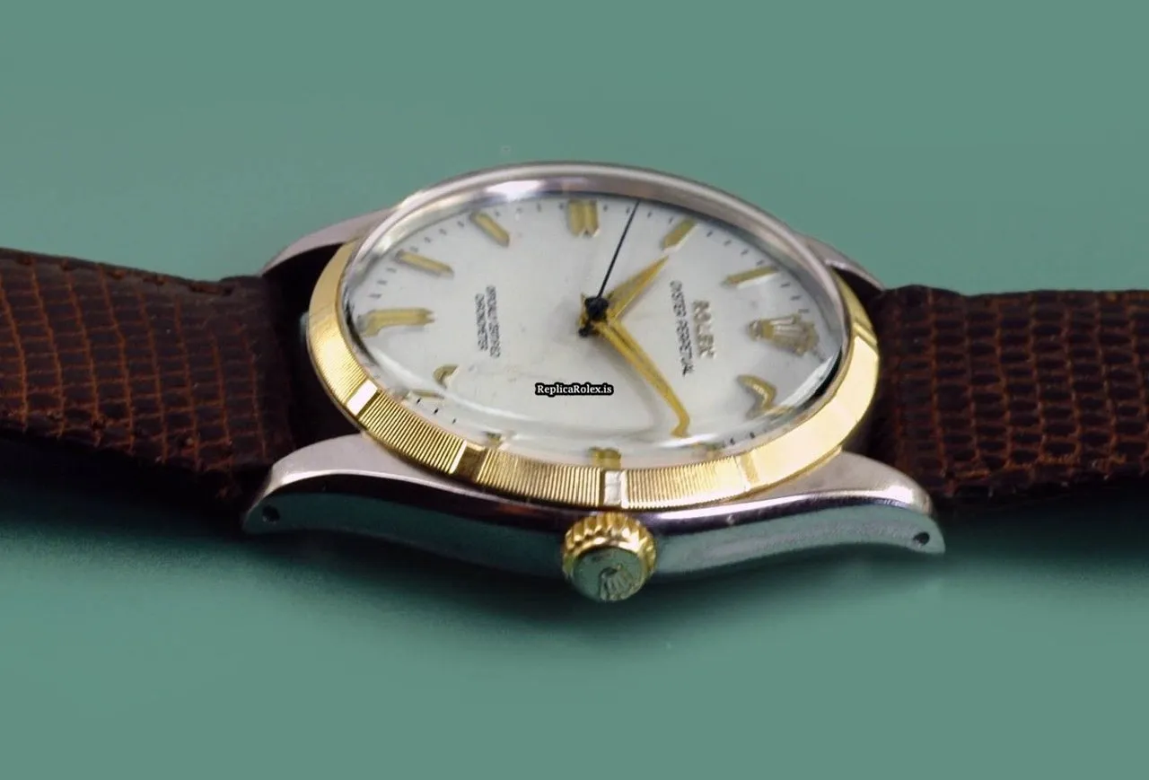 Mind-boggling Fake Rolex Oyster Perpetual 6565 Caliber 1030 Automatic Movement 34.1x19mm Steel Case Mens/unisex Watch - Image 4