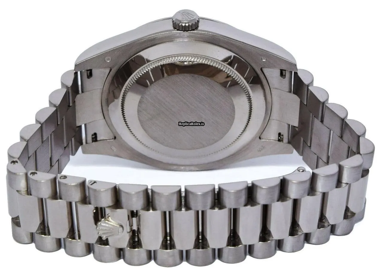 High Quality Replica Rolex Day-date II 218239 Automatic Movement 41mm White Gold Case Watch - Image 8