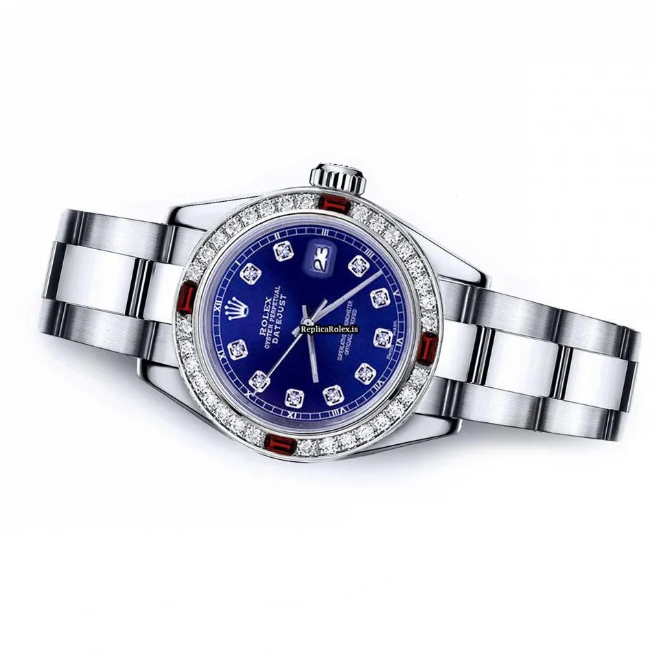 Perfect Fake Rolex Oyster Perpetual Lady Date 69160 Automatic Movement 26mm Steel Case Womens Watch - Image 2