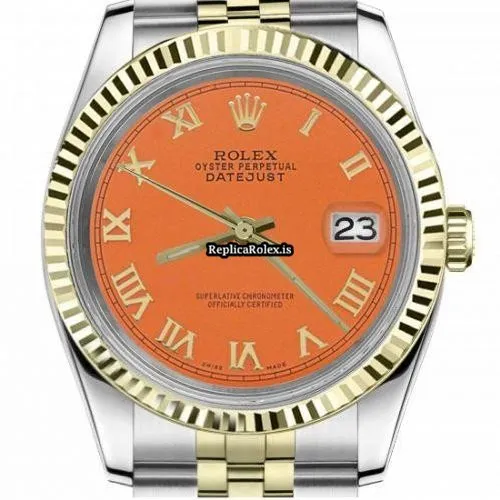 Great Replica Rolex Lady-datejust 69173 Automatic Movement 26mm Gold/steel Case Womens Watch - Image 2