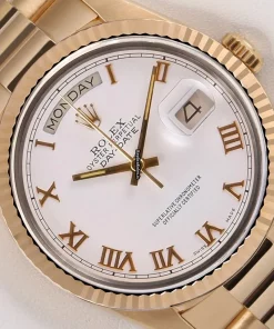 Swiss Replica Rolex Day-date 36 18038 Automatic Movement 36mm Yellow Gold Case Watch