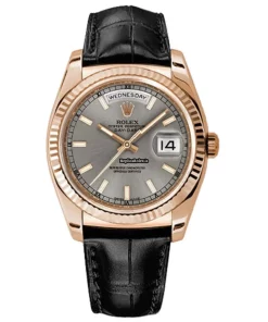 Suitable Replica Rolex Day-date 36 118135 Caliber 3155 Automatic Movement 36mm Rose Gold Case Mens/unisex Watch