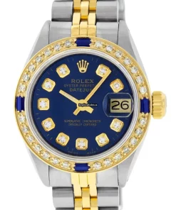 Luxury Fake Rolex Lady-datejust 69173 Caliber 2135 Automatic Movement 26mm Gold/steel Case Womens Watch