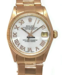 Reliable Imitation Rolex Oyster Perpetual Date 6627 Automatic Movement 31mm Rose Gold Case Watch