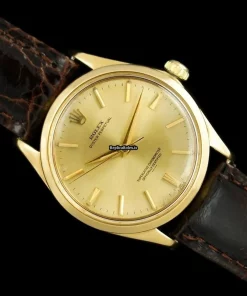 Offering Replica Rolex Oyster Perpetual 7613sh Automatic Movement 34x12mm Yellow Gold Case Mens/unisex Watch