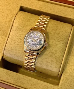 Luxury Fake Rolex Lady-datejust 179175 Automatic Movement 26mm Rose Gold Case Womens Watch