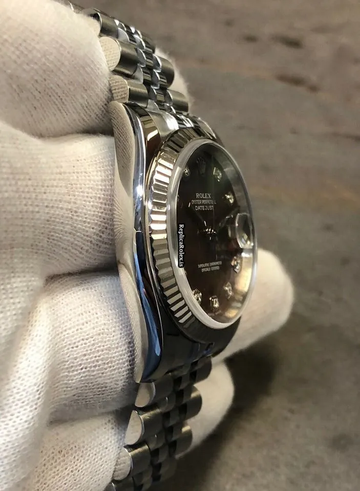 Fine Replica Rolex Datejust 116234 Automatic Movement 36mm Steel Case Mens/unisex Watch - Image 5