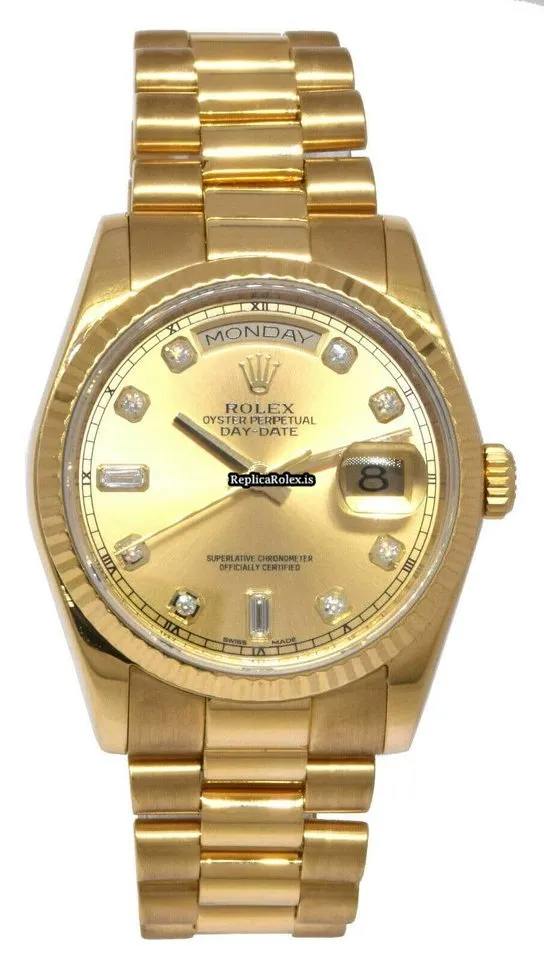 Appealing Replica Rolex Day-date 36 118238 Automatic Movement 36mm Yellow Gold Case Mens/unisex Watch - Image 2