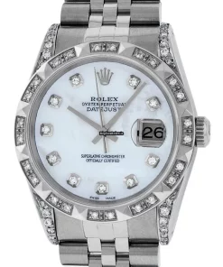 Exquisite Fake Rolex Datejust 16030 Caliber 3035 Automatic Movement 36mm Steel Case Mens/unisex Watch