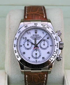 Fantastic Replica Rolex Daytona 116519 Caliber 4130 Automatic Movement 40mm White Gold Case Mens/unisex Watch