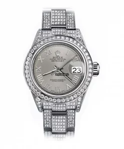 Exquisite Fake Rolex Lady-datejust 68274 Automatic Movement 31mm Steel Case Womens Watch